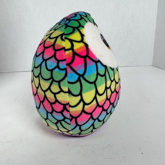 Ty Squish-A-Boos Owen Owl Plush Rainbow Tie-Dye Stuffed Animal Toy - Picture 2 of 11
